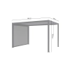 Zestaw Pergola ogrodowa tarasowa aluminiowa NORDVIC Skyline 3 x 4 m Antracyt + Roleta 3 m